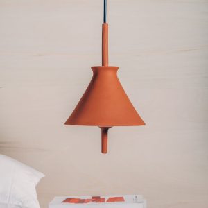 lámpara suspendida barro ceramica alberto garcia Murcia Interiorismo
