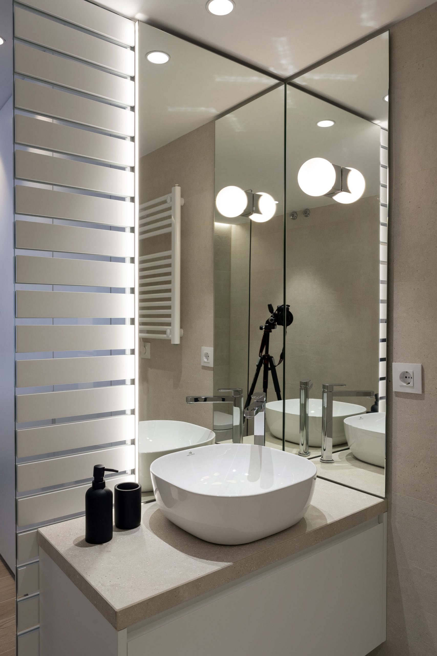 LED alrededor de espejo de pared espejo con iluminación el espejo del baño 3 tamaños 