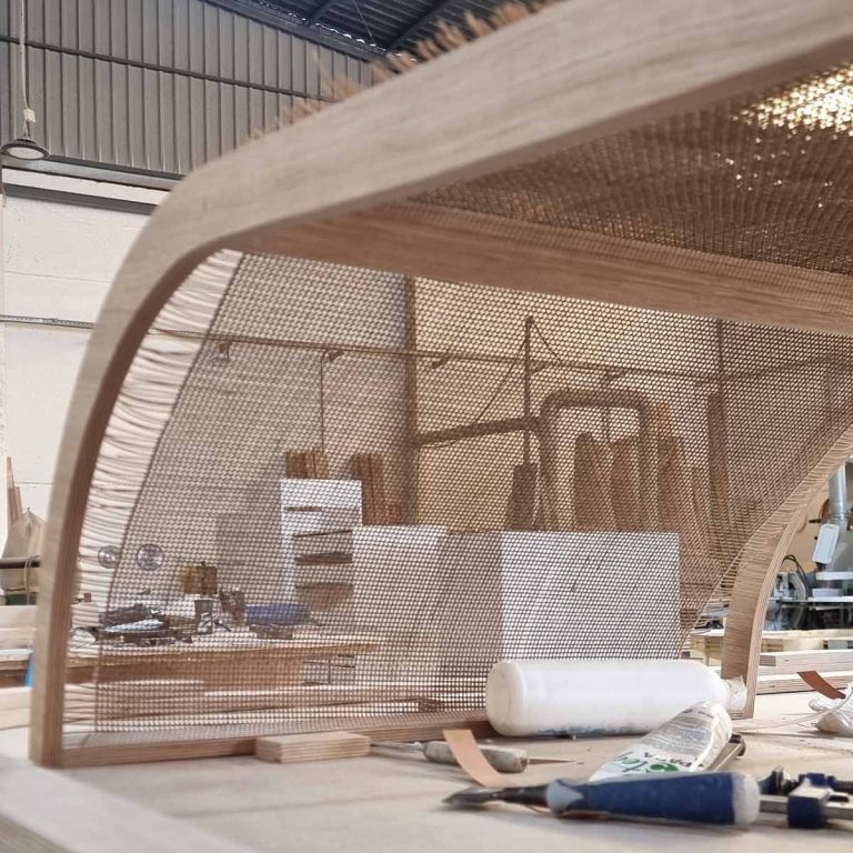 montaje estructura madera y tela naturtex