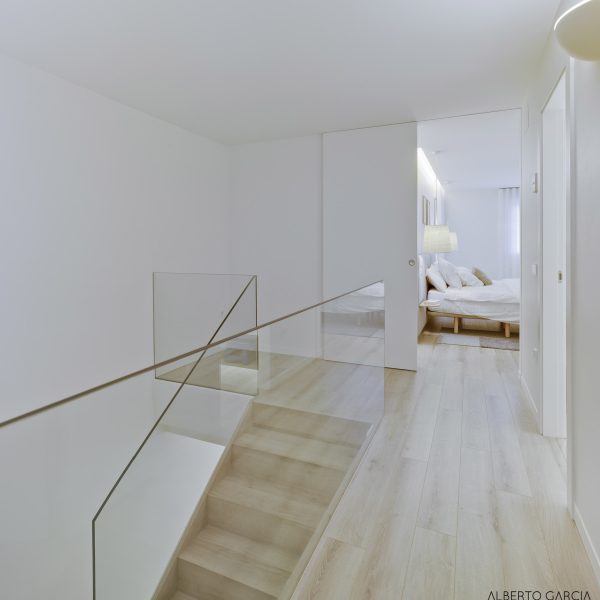 escalera cristal Alberto García Diseño Interior