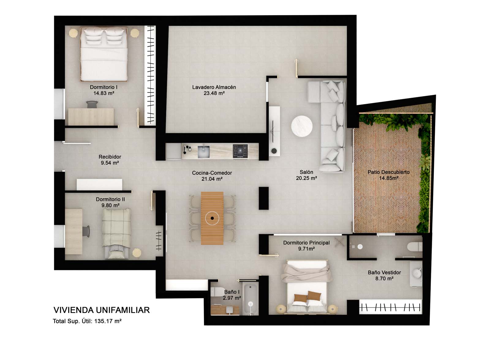 plano distribución diseño interior murcia Alberto García Diseño Interior