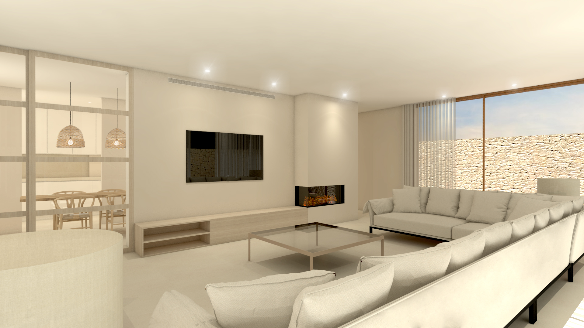 Salones abiertos Interiorista Murcia Alberto García