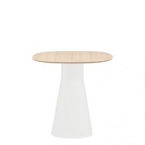 MESA REDONDA BASE BLANCA INTERIORISMO MURCIA