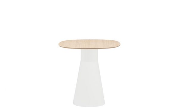 MESA REDONDA BASE BLANCA INTERIORISMO MURCIA