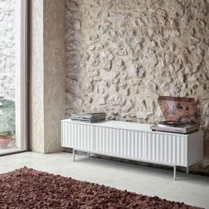 MUEBLE TV BLANCO MINIMALISTA ALBERTO GARCÍA