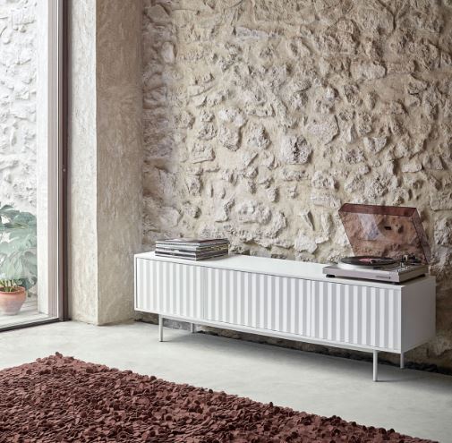 MUEBLE TV BLANCO MINIMALISTA ALBERTO GARCÍA