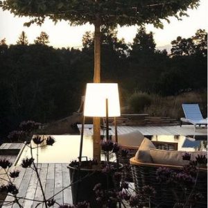 Lámpara de pie exterior Barcino