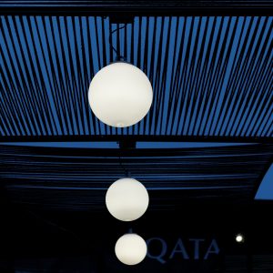 Lámpara suspendida exterior Cisne